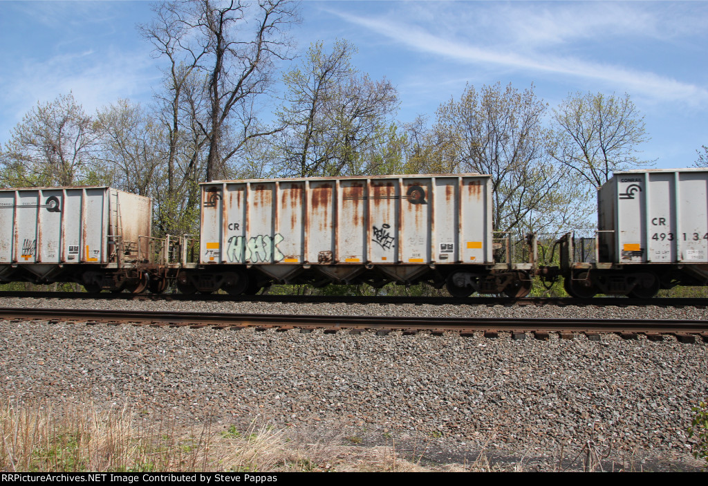 A former Conrail hopper.